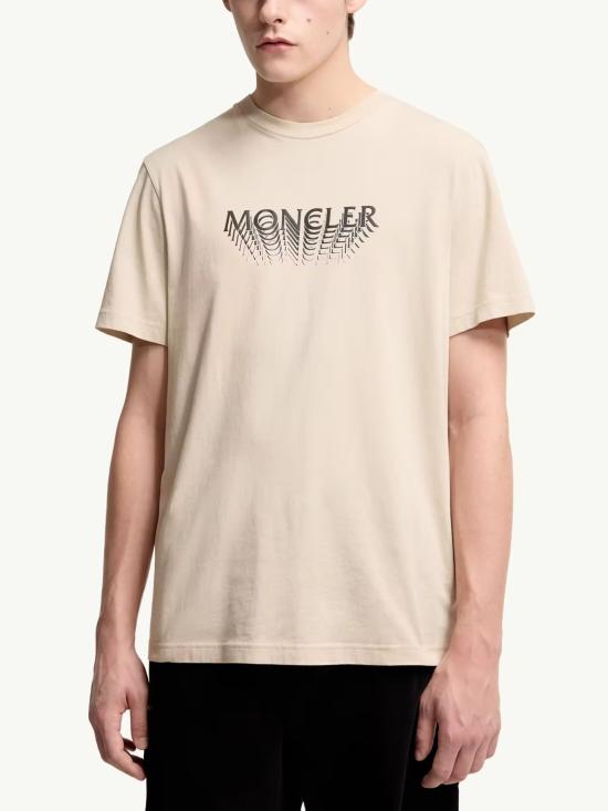 26SS 몽클레어 반팔 티셔츠 L10918C00022 89AYW216 Beige - MONCLER