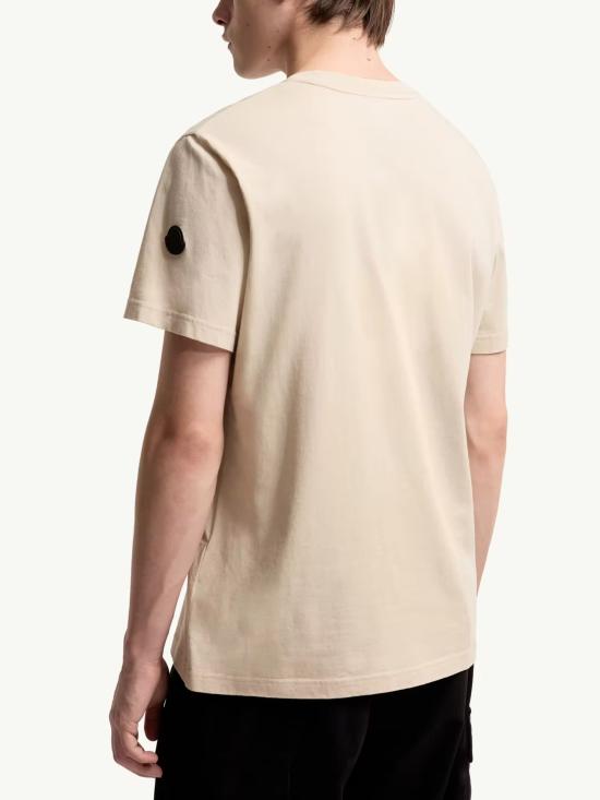 26SS 몽클레어 반팔 티셔츠 L10918C00022 89AYW216 Beige - MONCLER