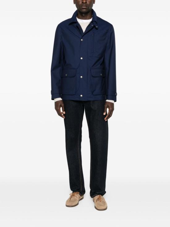 26SS 브루넬로 쿠치넬리 자켓 MM4166490 C350 Blue - BRUNELLO CUCINELLI