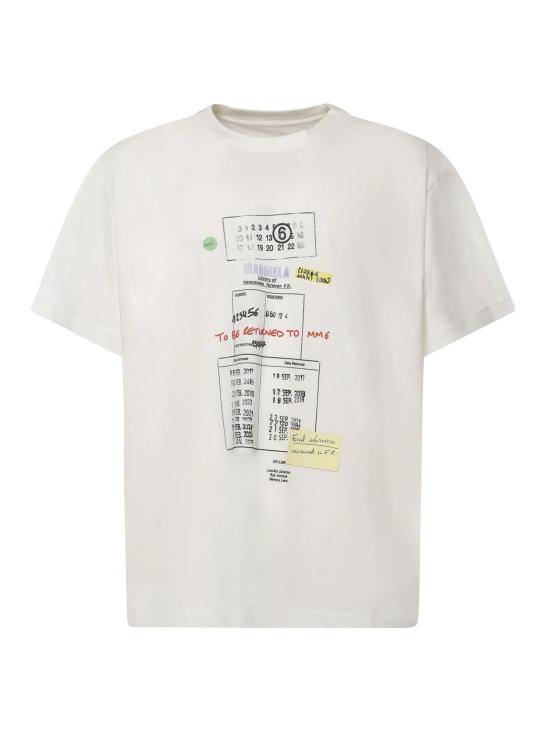 26SS MM6 메종마르지엘라 반팔 티셔츠 SH0GC0070 M20170101 White