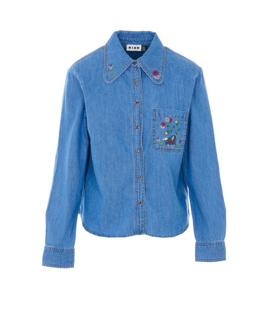 26SS 릭소 긴팔 티셔츠 05829 07557 Blue