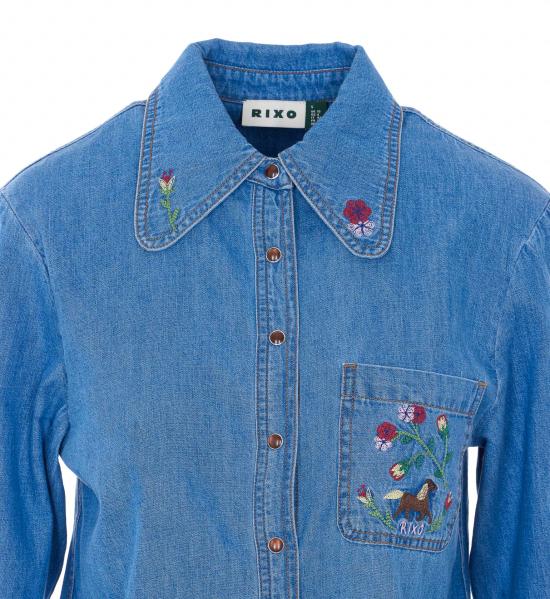 26SS 릭소 긴팔 티셔츠 05829 07557 Blue - RIXO