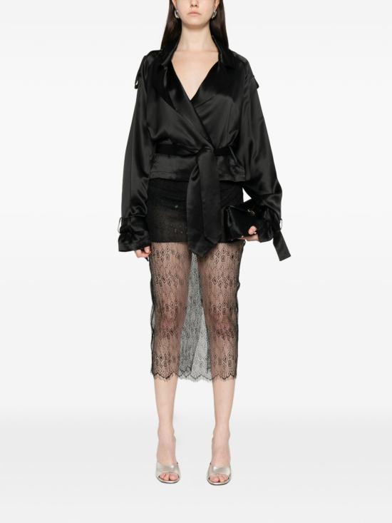 26SS 더프랭키샵 미디 스커트 ALROSE SKFS21492100 Black - THE FRANKIE SHOP