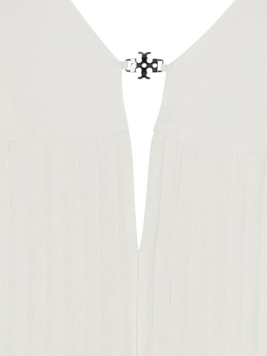 26SS 토리버치 미디 원피스 181157 100 White - TORY BURCH