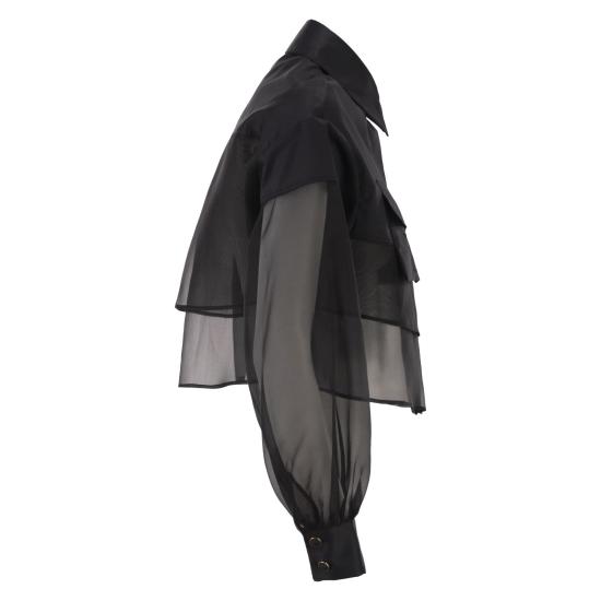 26SS 엘리자베타프랜치 블라우스 CA11861E2 BLACK - ELISABETTA FRANCHI