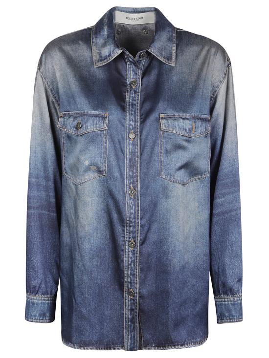 26SS 골든구스 데님 자켓 GWP02525 P00240650100 Denim scuro