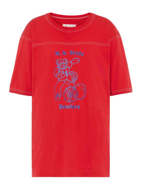 26SS 마르지엘라 반팔 티셔츠 S51GC0540 S24575314 Red