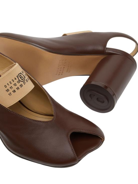 26SS MM6 메종마르지엘라 힐/펌프스 S59WP0213 P3628T2259 Brown - MM6 MAISON MARGIELA