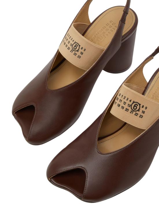 26SS MM6 메종마르지엘라 힐/펌프스 S59WP0213 P3628T2259 Brown - MM6 MAISON MARGIELA