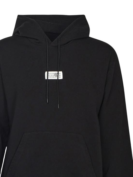 26SS MM6 메종마르지엘라 뉴메릭 후드 티셔츠 SH0GU0033 M25025900 Black - MM6 MAISON MARGIELA