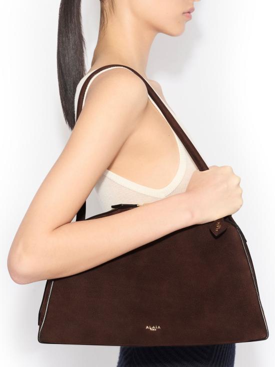 26SS 알라이아 숄더백 AA1L2019CA214 733 Brown - ALAIA