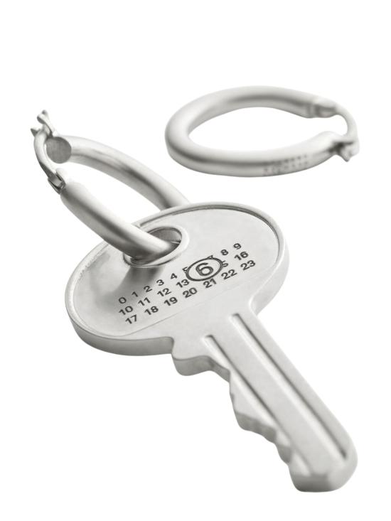 26SS MM6 메종마르지엘라 이어링 SM6VG0111 P7105952 Silver - MM6 MAISON MARGIELA