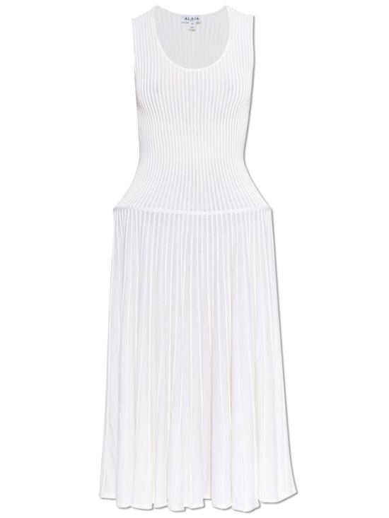 26SS 알라이아 미디 원피스 AA9R2865K137C 000 White