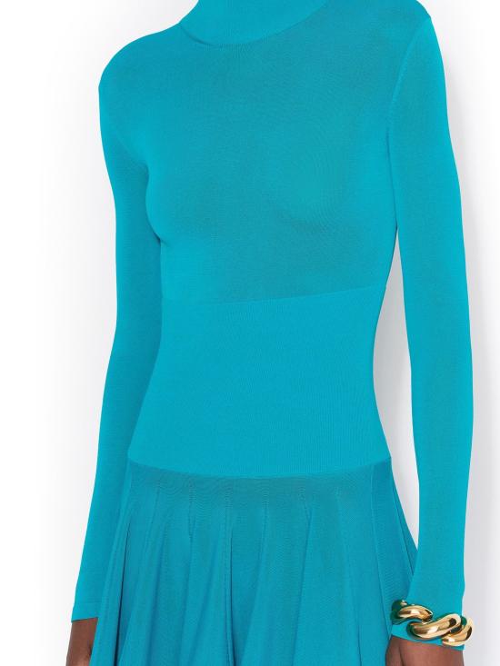 26SS 알라이아 미디 원피스 AA9R2848K140C 556 Clear Blue - ALAIA