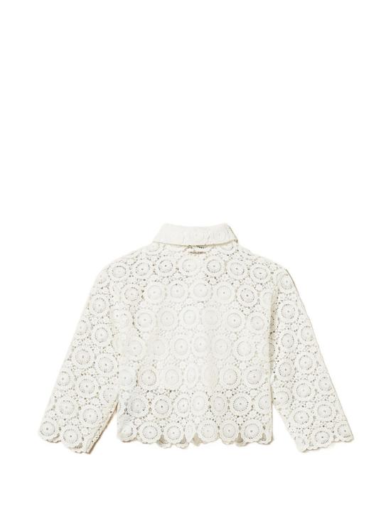 26SS [키즈] 트윈셋 셔츠 261GJ2Q25 00526 White - TWINSET