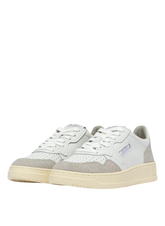 26SS 오트리 메달리스트 로우 레더 스니커즈 AULWPK01 WHTGREY BIANCO - AUTRY