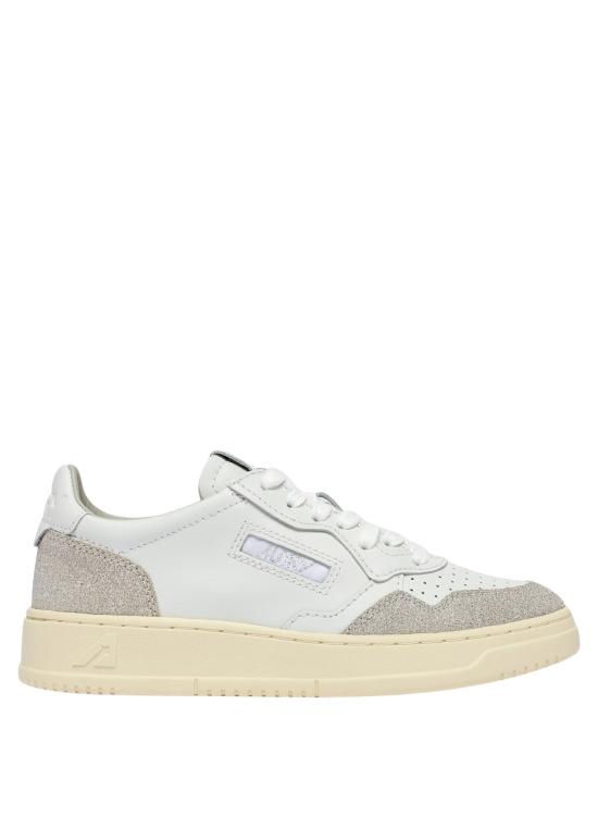 26SS 오트리 메달리스트 로우 레더 스니커즈 AULWPK01 WHTGREY BIANCO
