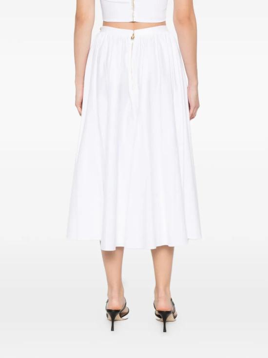 26SS 엘리자베타프랜치 미디 스커트 GO16061E2 100 BIANCO - ELISABETTA FRANCHI