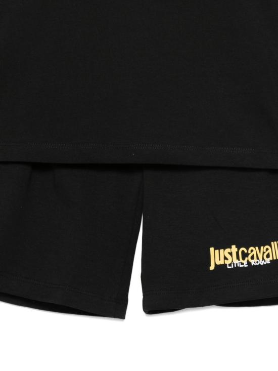 26SS [키즈] 저스트까발리 캐주얼 세트 JBP26023CJGKF BLACK Black - JUST CAVALLI