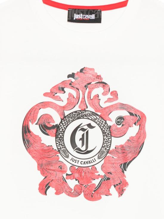 26SS [키즈] 저스트까발리 티셔츠 JBP26035TSRHN WHITE White - JUST CAVALLI