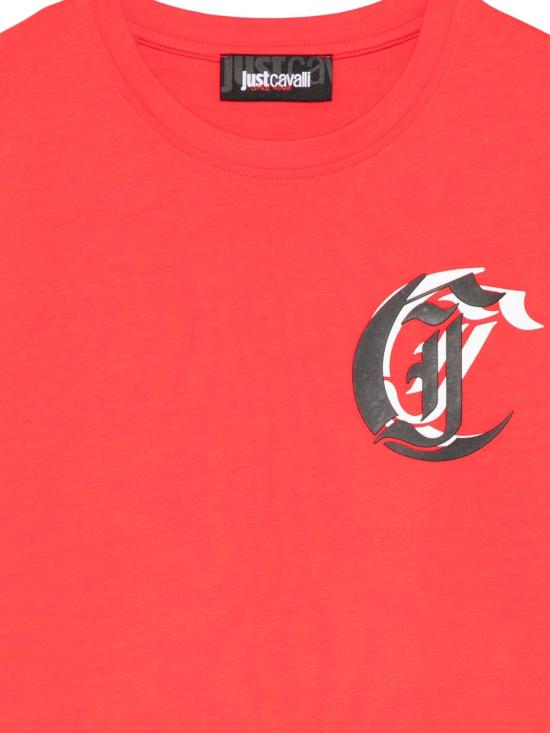 26SS [키즈] 저스트까발리 티셔츠 JBP26058TSRHN RED Red - JUST CAVALLI
