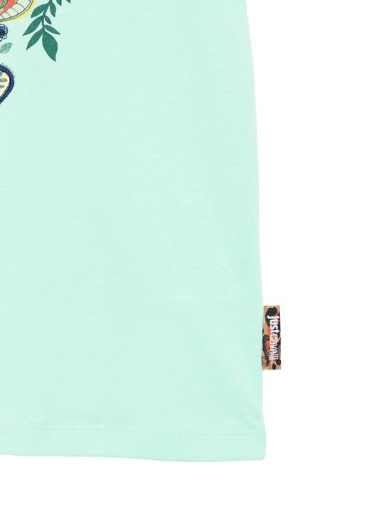 26SS [키즈] 저스트까발리 티셔츠 JBP26066TSHZC GREEN Green - JUST CAVALLI