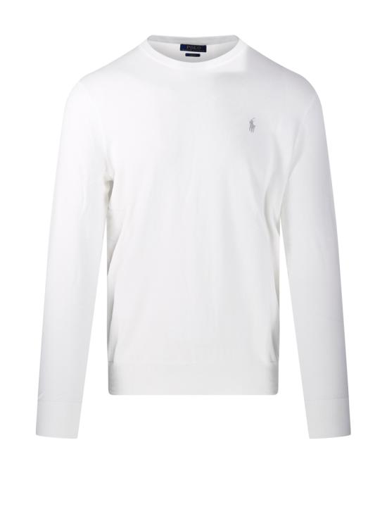 26SS 랄프 로렌 코튼 크루넥 스웨터 710890558506 DECKWASH WHITE