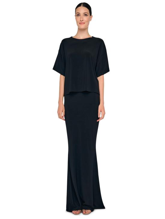 26SS 노마카말리 반팔 티셔츠 KK4256PLT05001short sleeve boxy t - NORMA KAMALI