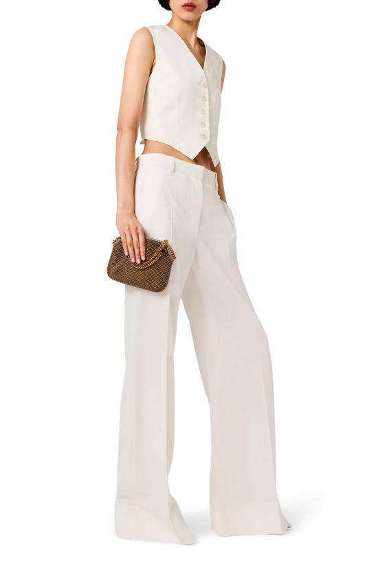 26SS 스텔라 맥카트니 스트레이트 팬츠 6440203HU707 9200 White - STELLA MCCARTNEY