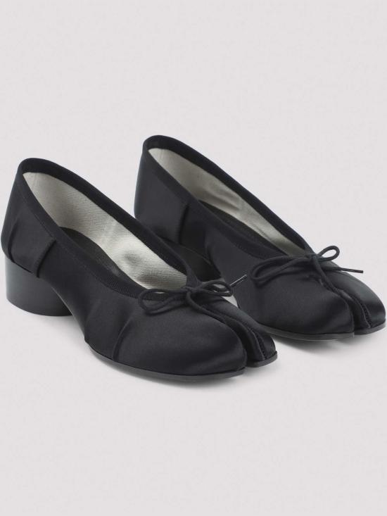 26SS 마르지엘라 타비 사틴 발레리나 S58WZ0156P7551T8013 Black - MAISON MARGIELA