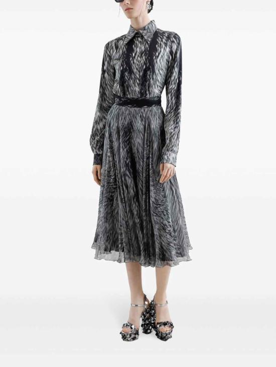  돌체앤가바나 롱 스커트 F4C2VTIS1X3HI3VQ Grey - DOLCE & GABBANA