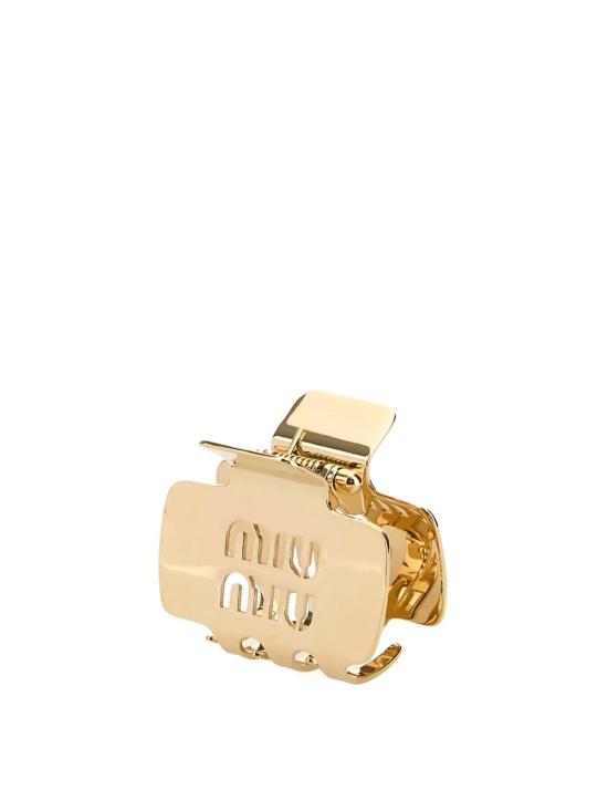 25FW 미우미우 헤어 액세서리 5IF2192DTUF0056 Gold - MIU MIU
