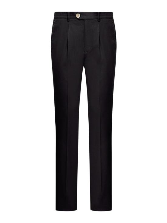 26SS 브루넬로 쿠치넬리 스트레이트 팬츠 M289LE1450C101 Black
