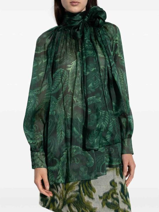 25FW 에트로 셔츠 WRJA015099SA1K9X0893 Green - ETRO