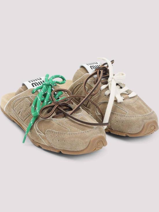 26SS 미우미우 뮬/슬리퍼 5E333EF005Z5OF0379 Light Beige - MIU MIU