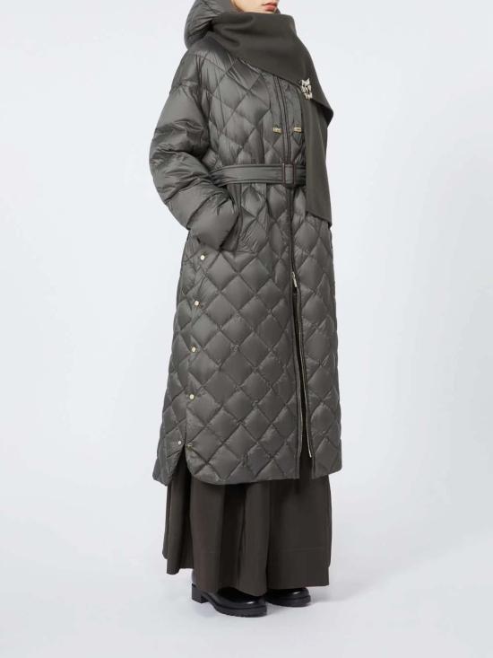 25FW 막스마라 더 큐브 트레파르 발수 롱 퀼팅 패딩 자켓 TREPAR25294960756069 Green - MAXMARA THE CUBE