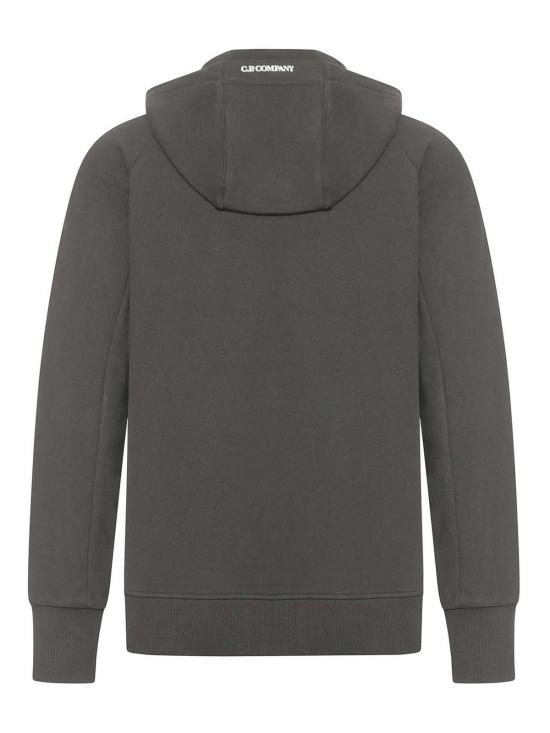 26FW 씨피 컴퍼니 다이애그널 레이즈드 플리스 집 후드 렌즈 스웨트셔츠 20CMSS716A005086W921 Grey - C.P. COMPANY