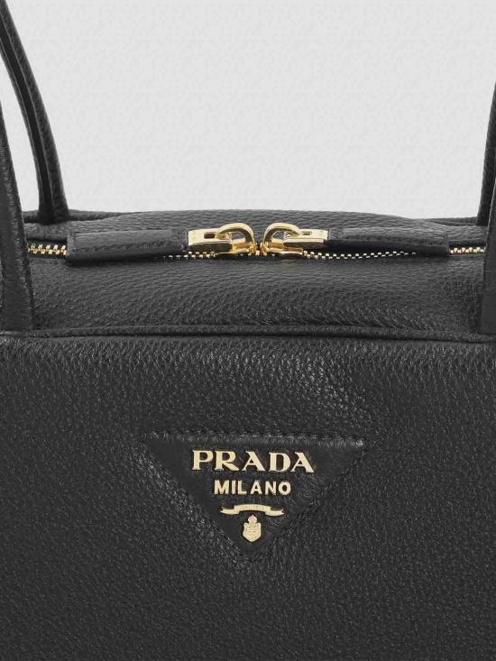26SS 프라다 라지 레더 탑 핸들 백 1BB128VONO2DKVF0632 Black - PRADA