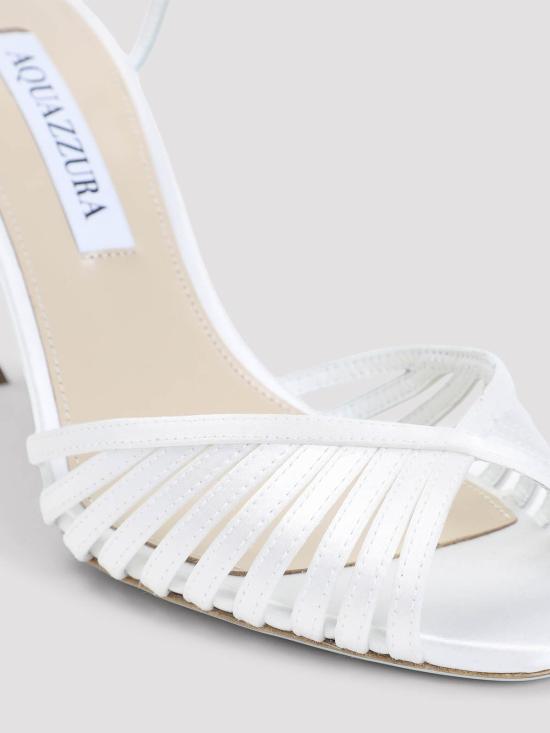 26SS 아쿠아주라 샌들 HDMMIDBRSATFFF White - AQUAZZURA