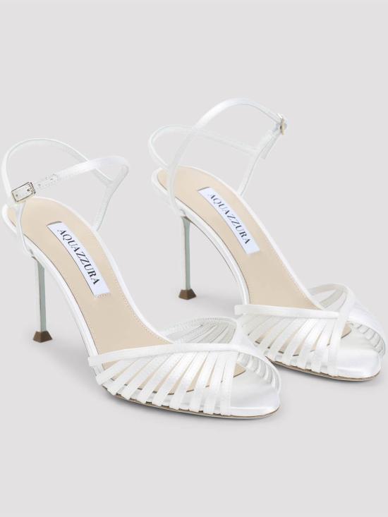 26SS 아쿠아주라 샌들 HDMMIDBRSATFFF White - AQUAZZURA