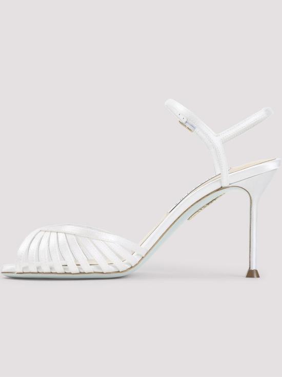 26SS 아쿠아주라 샌들 HDMMIDBRSATFFF White - AQUAZZURA