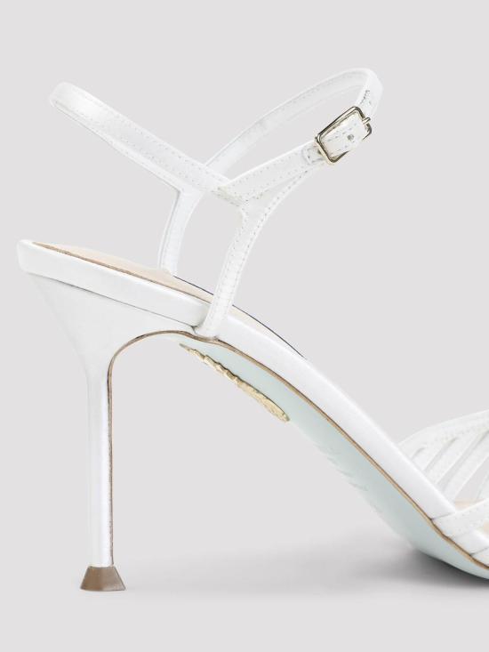 26SS 아쿠아주라 샌들 HDMMIDBRSATFFF White - AQUAZZURA
