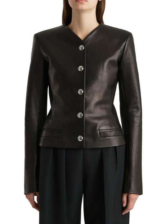 26SS 케이트 가죽 자켓 6215729200 Black - KHAITE