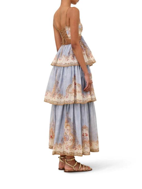 26SS 짐머만 롱 원피스 5353DRS263WPFD Multicolour - ZIMMERMANN