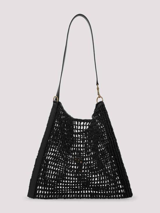 25SS 생로랑 옥살리스  라피아 마크라메 백 781289GAAFE1000 Black - SAINT LAURENT