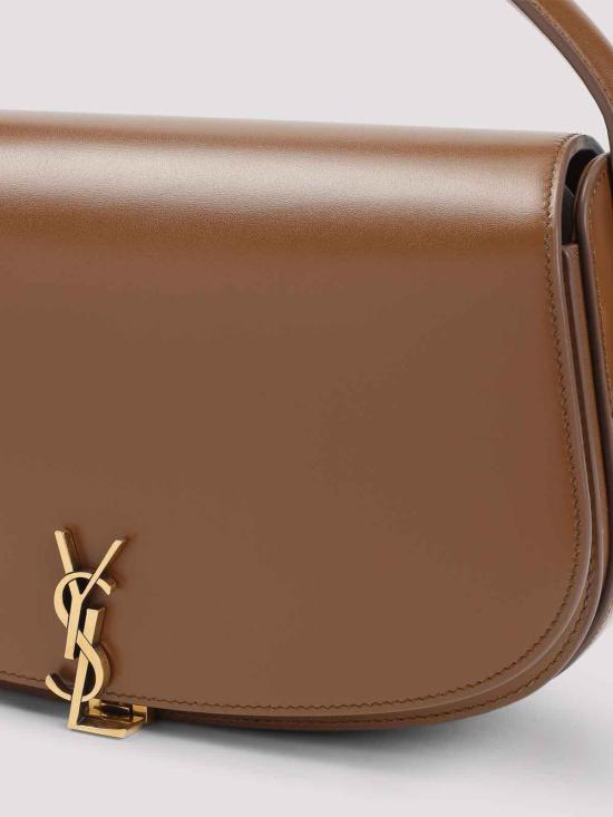 26SS 생로랑 볼테르 하프문백 8373820SX0W2536 Brown - SAINT LAURENT