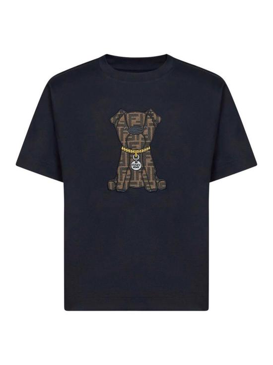 26SS 펜디 반팔 티셔츠 FY0936AW0PF0QG0 Dark Blue