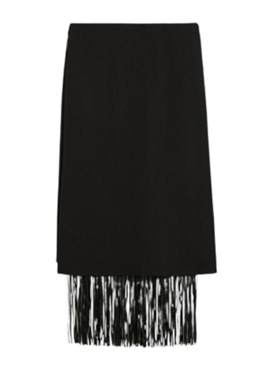 25FW 스포트막스 미디 스커트 HIBERIS25221060216003 Black