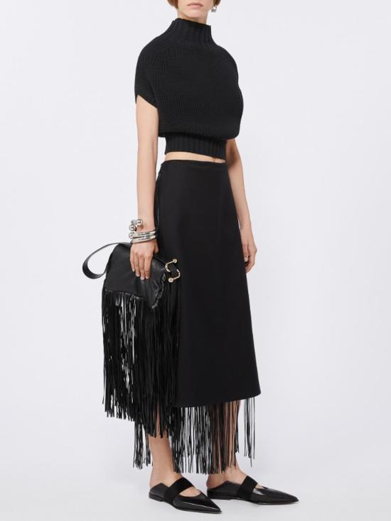 25FW 스포트막스 미디 스커트 HIBERIS25221060216003 Black - SPORTMAX