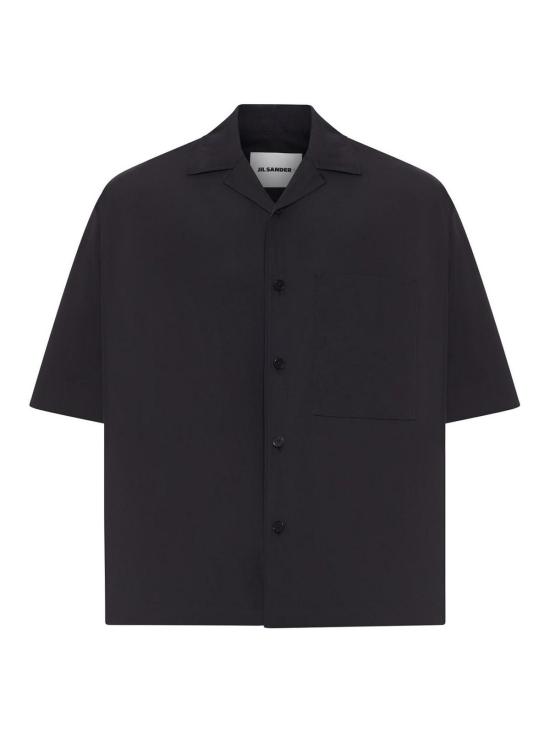 26SS 질샌더 반팔 셔츠 J47DL0189J45292001 Black